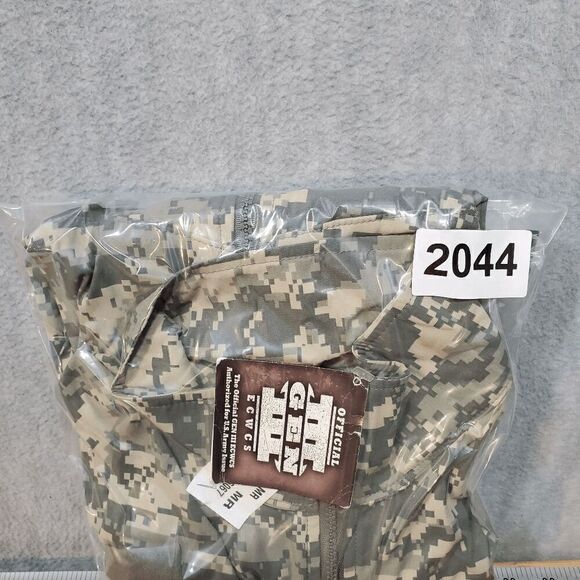 US Army Jacket Mens Medium Green Camo ADS Gen III Wind Cold Weather Full Zipper - Picture 10 of 10